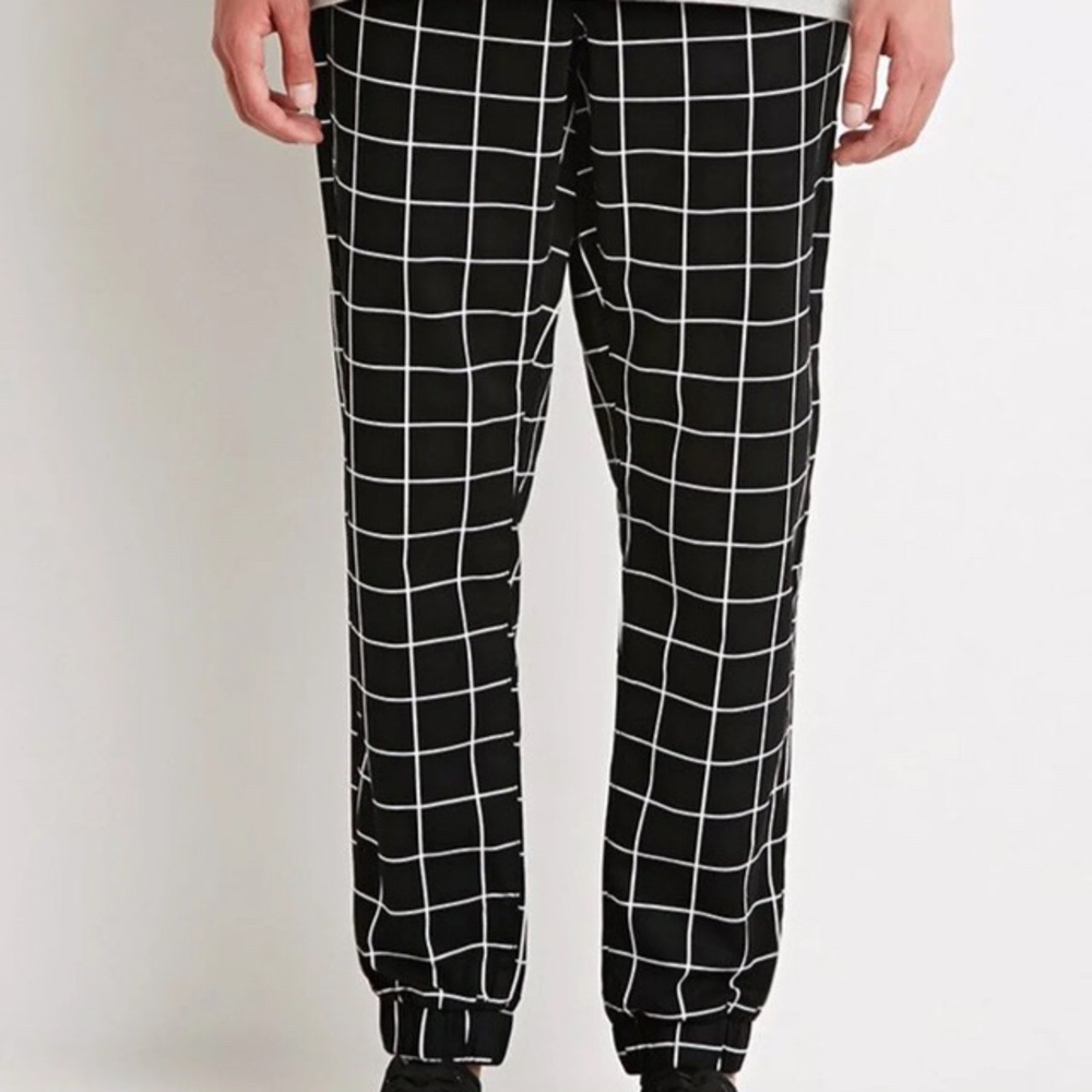 Forever 21 grid pants
